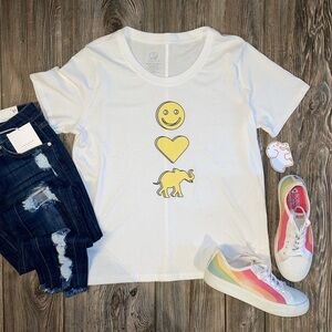 New Ivory Ella Smile Tee